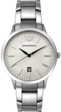 Emporio Armani Renato AR2431 43mm Men's Quartz Watch – Champagne Sunray & Silver Stainless Steel Bracelet