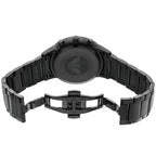Emporio Armani Renato AR2454 43mm Men's Chronograph Watch – Black Sunray & Black Stainless Steel Bracelet