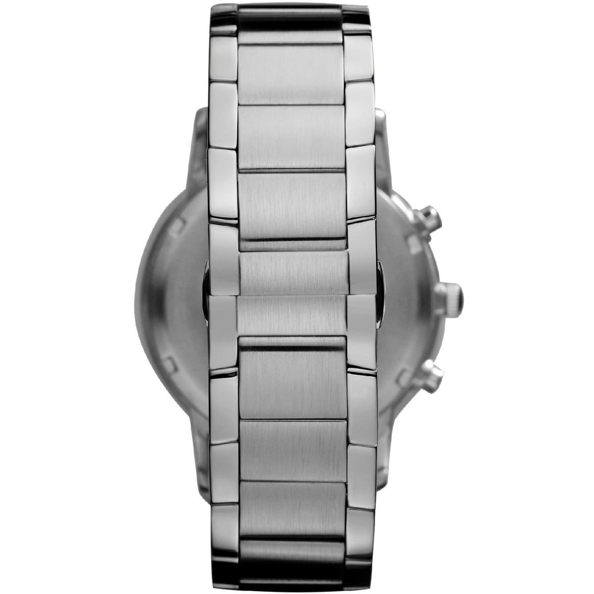 Emporio Armani Renato AR2460 46mm Men's Chronograph Watch – Black & Silver Stainless Steel Bracelet