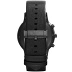 Emporio Armani Renato AR2461 46mm Men's Chronograph Watch – Black & Black Genuine Leather Strap