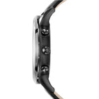 Emporio Armani Renato AR2461 46mm Men's Chronograph Watch – Black & Black Genuine Leather Strap