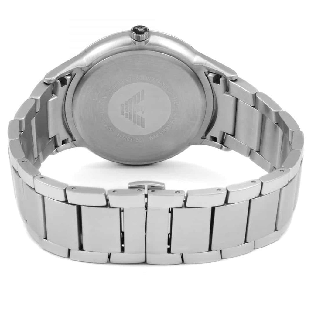 Emporio Armani Renato AR2477 43mm Men's Quartz Watch – Navy Blue & Two-Tone Stainless Steel Bracelet