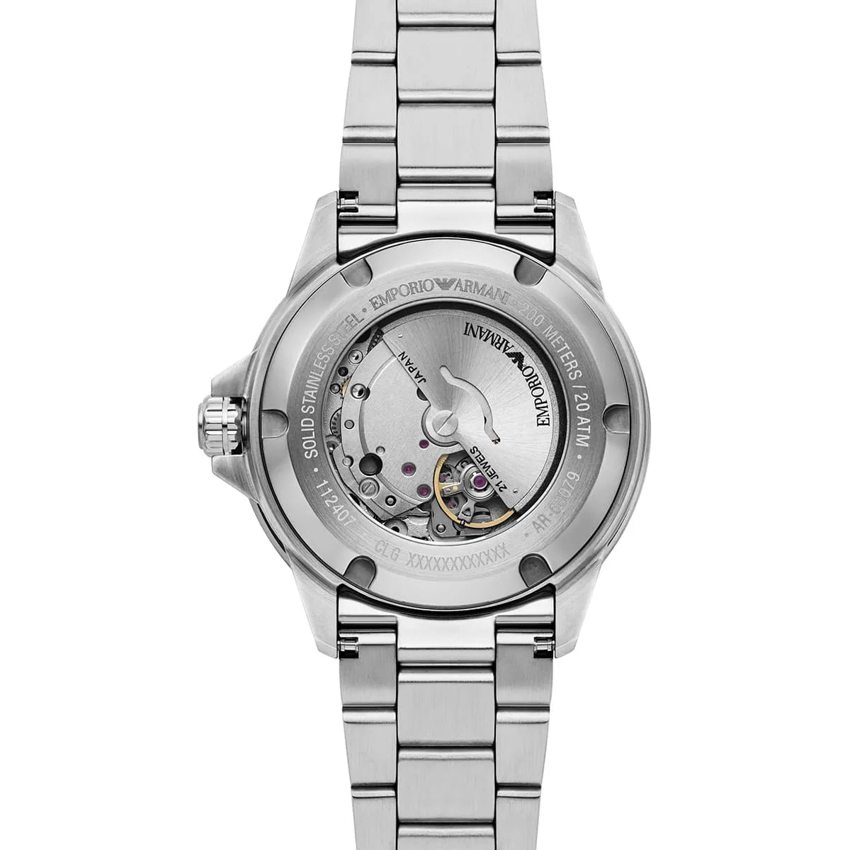 Emporio Armani Sea Explorer AR60079 42mm Men's Automatic Watch – Blue Sunray & Blue Stainless Steel Bracelet