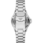 Emporio Armani Sea Explorer AR60079 42mm Men's Automatic Watch – Blue Sunray & Blue Stainless Steel Bracelet