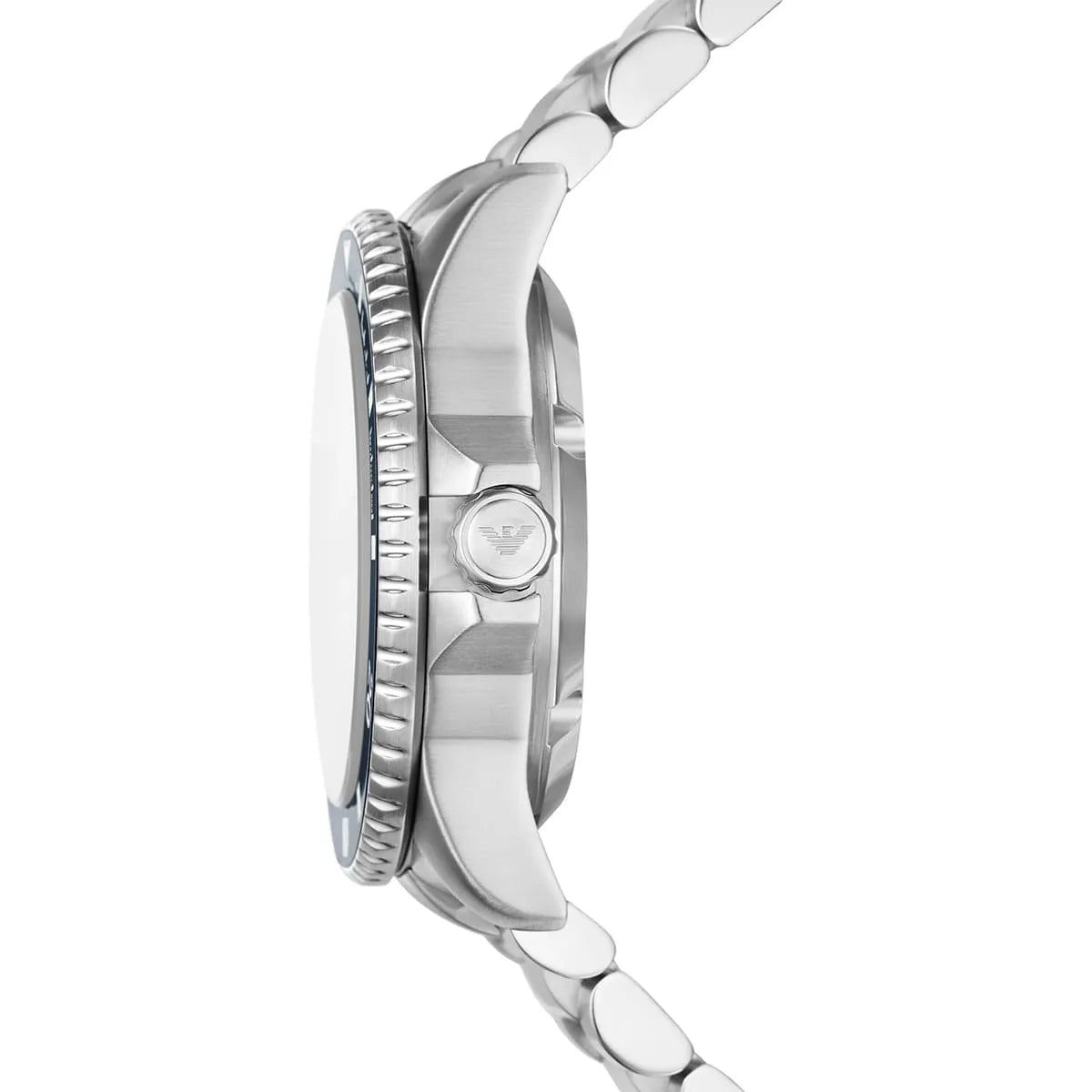 Emporio Armani Sea Explorer AR60079 42mm Men's Automatic Watch – Blue Sunray & Blue Stainless Steel Bracelet
