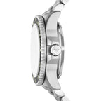 Emporio Armani Sea Explorer AR60083 42mm Men's Automatic Watch – Yellow & Silver-Tone Stainless Steel Bracelet