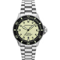 Emporio Armani Sea Explorer AR60083 42mm Men's Automatic Watch – Yellow & Silver-Tone Stainless Steel Bracelet