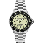 Emporio Armani Sea Explorer AR60083 42mm Men's Automatic Watch – Yellow & Silver-Tone Stainless Steel Bracelet