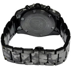 Emporio Armani Sigma AR11027 44mm Men's Chronograph Watch – Black Textured & Black Stainless Steel Bracelet