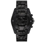 Emporio Armani Sigma AR11027 44mm Men's Chronograph Watch – Black Textured & Black Stainless Steel Bracelet