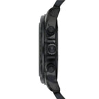 Emporio Armani Sigma AR11027 44mm Men's Chronograph Watch – Black Textured & Black Stainless Steel Bracelet
