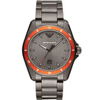 Emporio Armani Sigma AR11178 44mm Men's Quartz Watch – Grey & Gunmetal Stainless Steel Bracelet