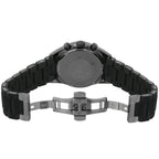 Emporio Armani Tazio AR5889 43mm Men's Chronograph Watch – Grey & Gunmetal Genuine Leather Strap