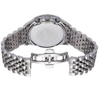 Emporio Armani Tazio AR6073 44mm Men's Chronograph Watch – White Sunray & Black Stainless Steel Bracelet