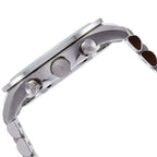 Emporio Armani Tazio AR6073 44mm Men's Chronograph Watch – White Sunray & Black Stainless Steel Bracelet