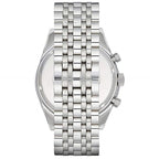 Emporio Armani Tazio AR6073 44mm Men's Chronograph Watch – White Sunray & Black Stainless Steel Bracelet