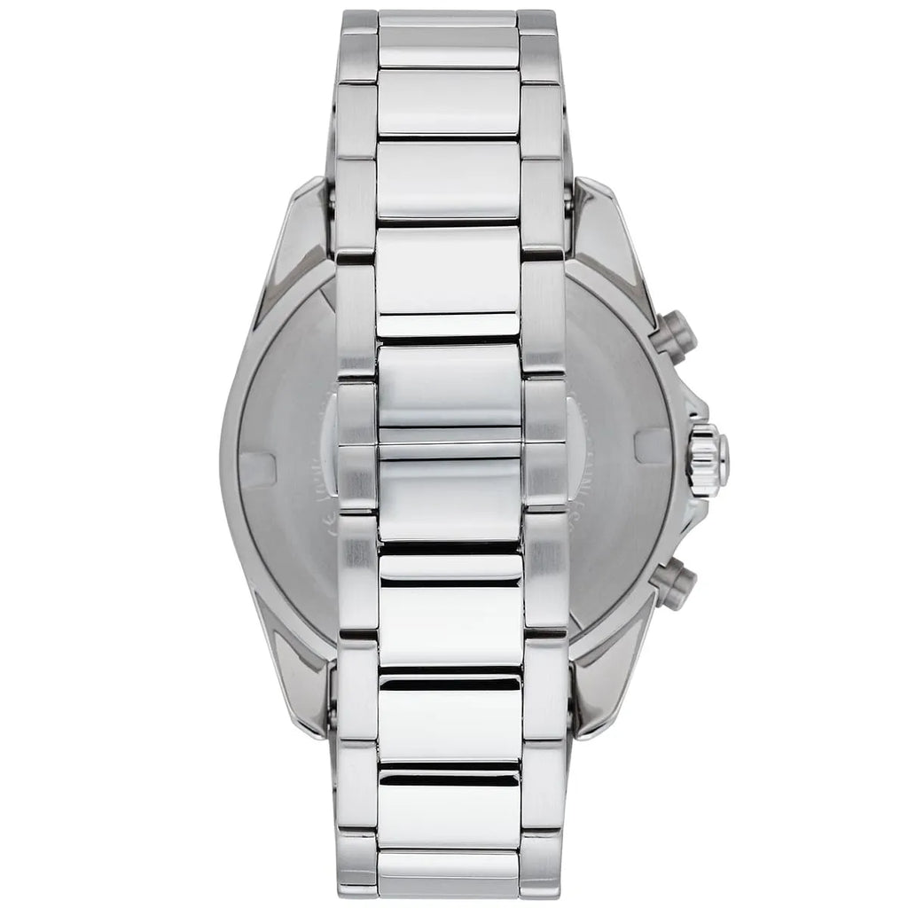 Emporio Armani Tazio AR6091 Men's Chronograph Watch – Navy Blue & Silver Stainless Steel Bracelet