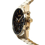 Hugo Boss Champion 1513848 44mm Men’s Chronograph Watch – Black Dial & Gold-tone Bracelet