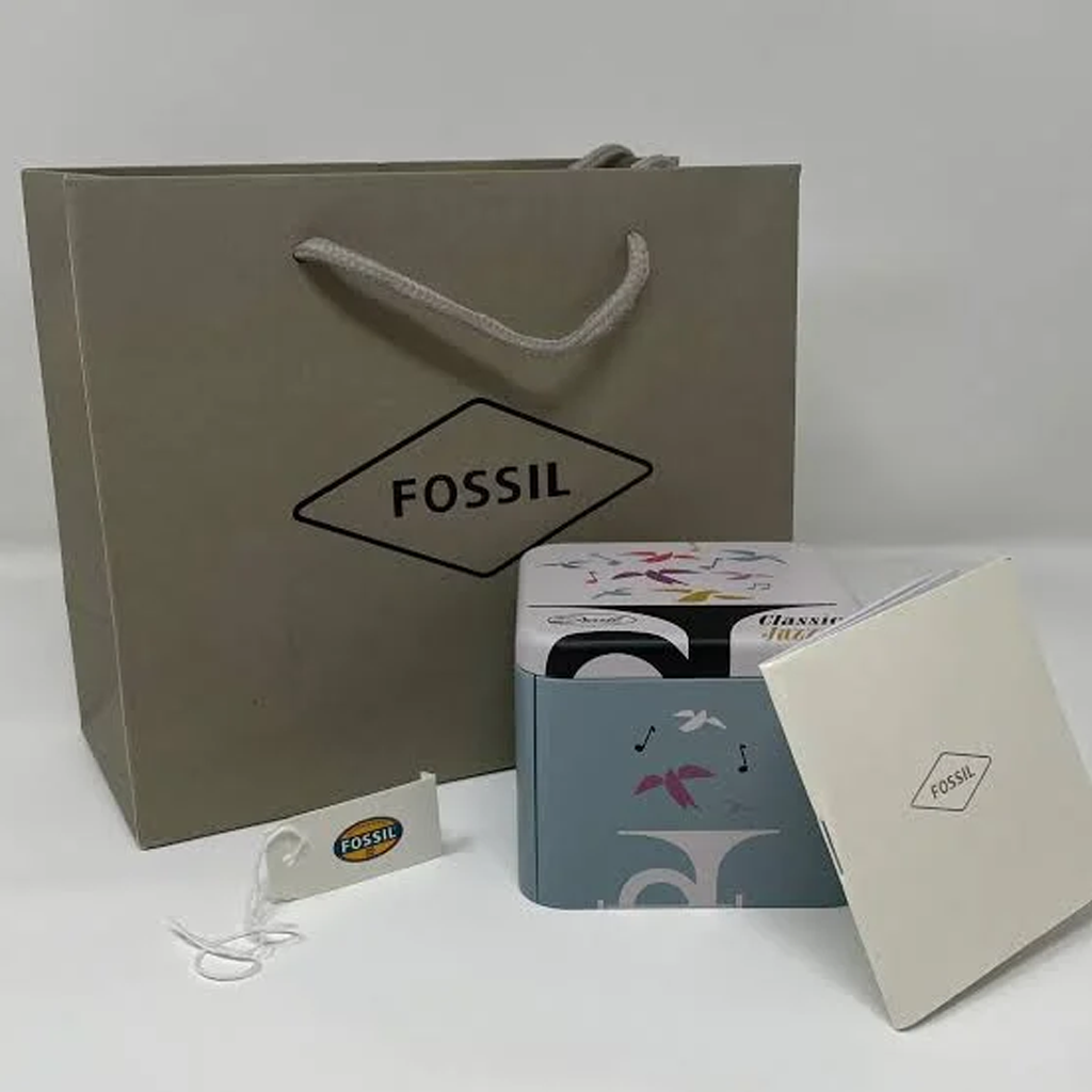 Fossil Modern Machine ME3083 50mm Men’s Automatic Watch – White Dial & Brown Genuine Leather Strap