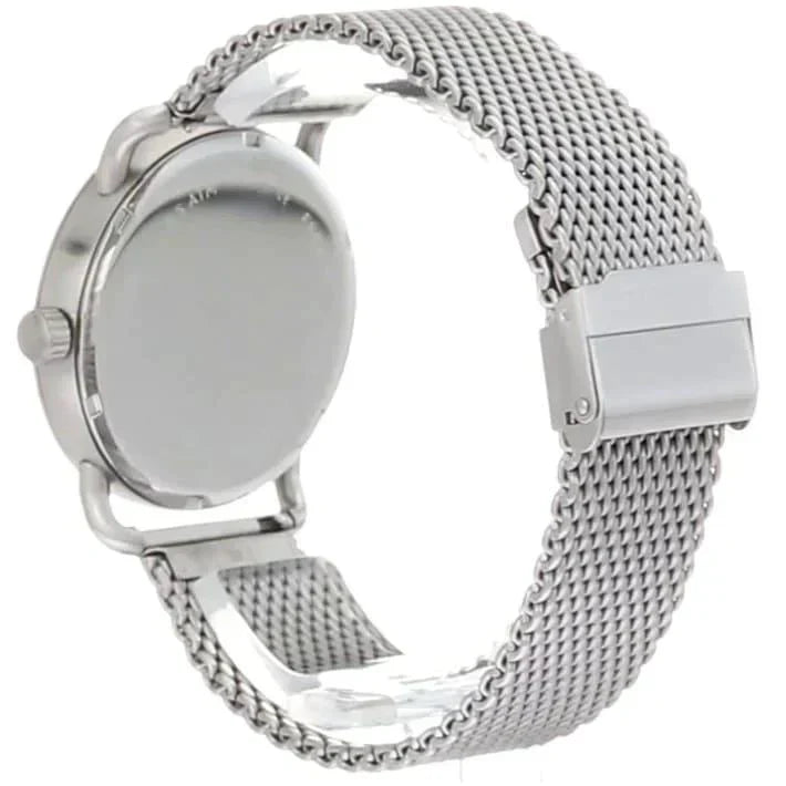 Fossil FS5382 44mm Men’s Quartz Watch – White Dial & Silver-tone Stainless Steel Bracelet