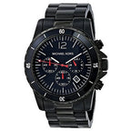 Michael Kors Madison MK8161 45mm Men's Chronograph Watch – Black & Silver-Tone Stainless Steel Bracelet