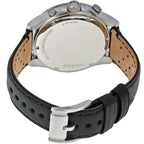 Fossil Wakefield CH2945 45mm Men’s Chronograph Watch – Blue Dial & Black Genuine Leather Strap