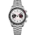 Omega Speedmaster Chronoscope 43mm Master Quality Chronograph – White Dial, Blue Accents & Stainless Steel Bracelet