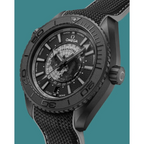 Omega Seamaster Planet Ocean Worldtimer Master Quality Watch – Black Dial & Black Rubber Strap