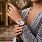 Tommy Hilfiger Kenzie 1782557 38mm Women's Multi-Function Watch – Silver Sunray & Silver Stainless Steel Bracelet