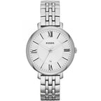 Fossil Jacqueline ES3433 36mm Women’s Watch – White Dial, Silver-Tone Stainless Steel Bracelet & Date Display