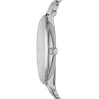 Fossil Jacqueline ES3433 36mm Women’s Watch – White Dial, Silver-Tone Stainless Steel Bracelet & Date Display
