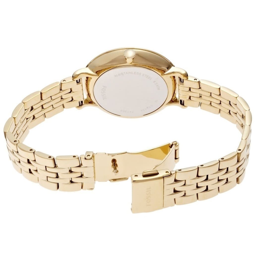 Fossil Jacqueline ES3434 36mm Women’s Watch – Cream Dial, Gold-Tone Stainless Steel Bracelet & Date Display