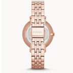 Fossil Jacqueline ES3435 36mm Women’s Watch – Rose Gold-Tone Dial, Stainless Steel Bracelet & Date Display