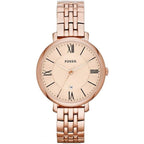 Fossil Jacqueline ES3435 36mm Women’s Watch – Rose Gold-Tone Dial, Stainless Steel Bracelet & Date Display