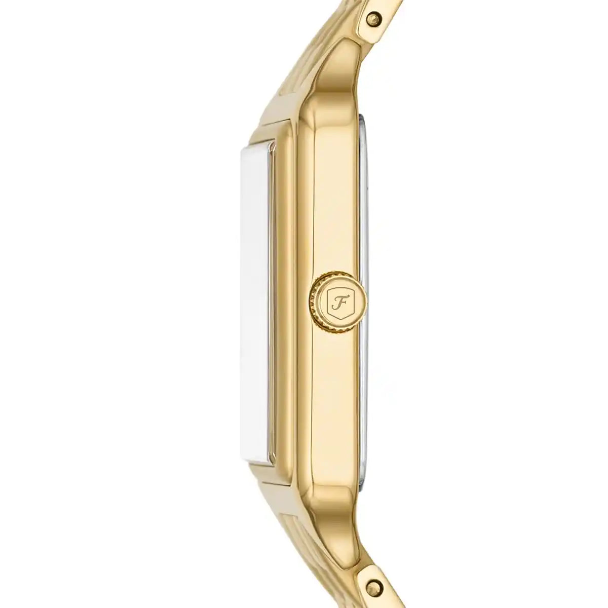 Fossil Raquel ES5220 Women’s Watch – White Dial, Gold-Tone Stainless Steel Bracelet & Day-Date Display