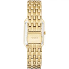 Fossil Raquel ES5220 Women’s Watch – White Dial, Gold-Tone Stainless Steel Bracelet & Day-Date Display