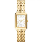 Fossil Raquel ES5220 Women’s Watch – White Dial, Gold-Tone Stainless Steel Bracelet & Day-Date Display