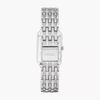Fossil Raquel ES5221 23mm Women’s Watch – White Dial, Silver-Tone Stainless Steel Bracelet & Date Display