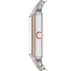 Fossil Raquel ES5222 Women’s Watch – White Dial, Silver & Rose Gold-Tone Bracelet & Date Display