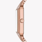 Fossil Raquel ES5271 23mm Women’s Watch – White Dial, Rose Gold-Tone Bracelet & Date Display