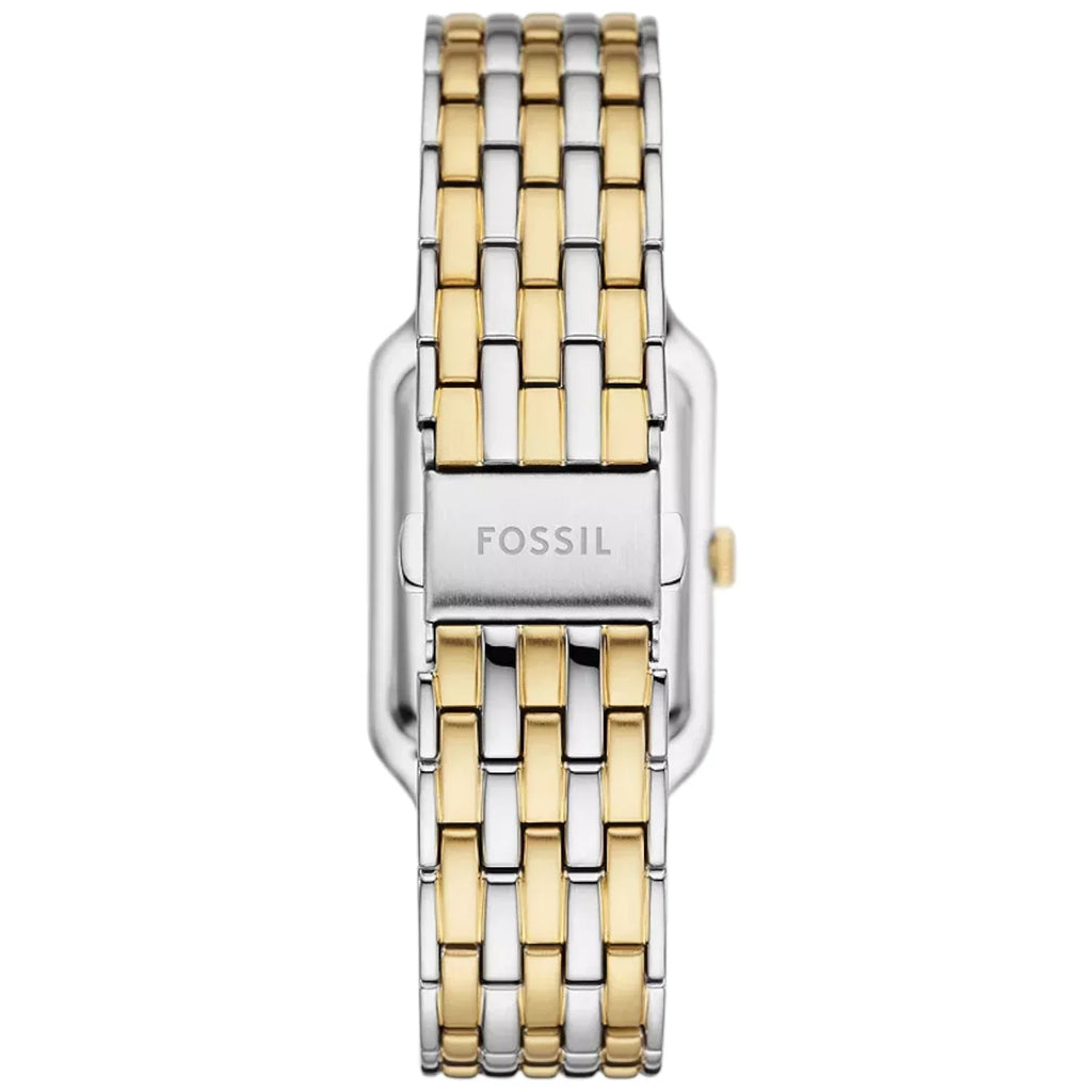 Fossil Raquel ES5305 Women’s Watch – Mother-of-Pearl Dial, Two-Tone Stainless Steel Bracelet & Crystal Accents