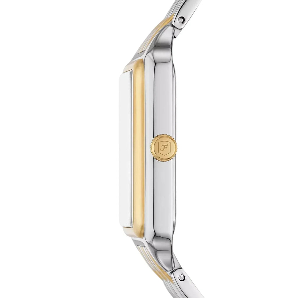Fossil Raquel ES5305 Women’s Watch – Mother-of-Pearl Dial, Two-Tone Stainless Steel Bracelet & Crystal Accents