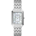 Fossil Raquel ES5306 Women’s Watch – Mother-of-Pearl Dial, Silver-Tone Stainless Steel Bracelet & Crystal Accents