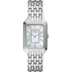 Fossil Raquel ES5306 Women’s Watch – Mother-of-Pearl Dial, Silver-Tone Stainless Steel Bracelet & Crystal Accents