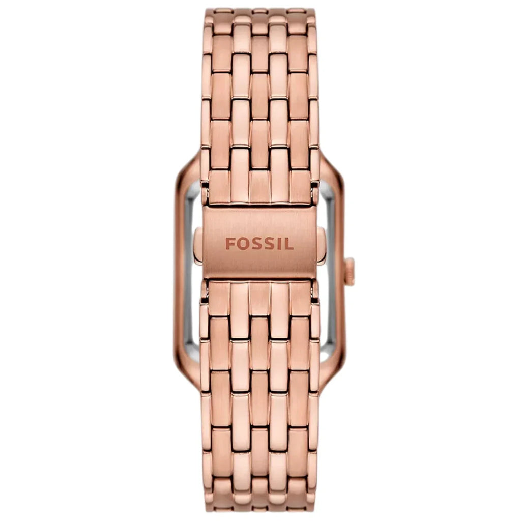 Fossil Raquel ES5323 Women’s Watch – Brown Mother-of-Pearl Dial, Rose Gold-Tone Bracelet & Crystal Accents