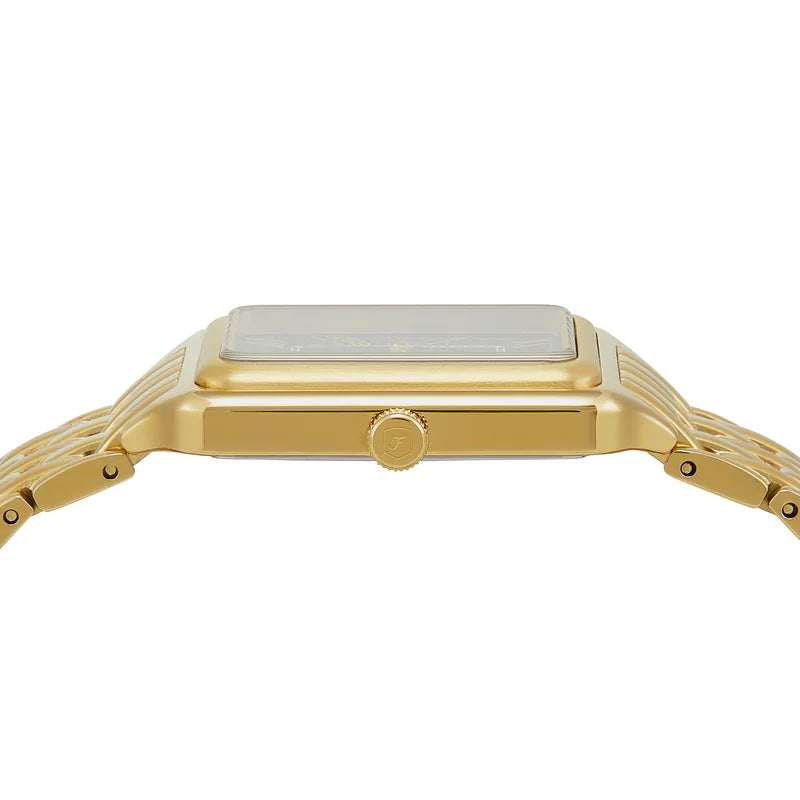 Fossil Raquel ES5341 Women’s Watch – Textured Green Dial, Gold-Tone Stainless Steel Bracelet & Date Display