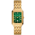 Fossil Raquel ES5341 Women’s Watch – Textured Green Dial, Gold-Tone Stainless Steel Bracelet & Date Display