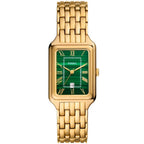 Fossil Raquel ES5341 Women’s Watch – Textured Green Dial, Gold-Tone Stainless Steel Bracelet & Date Display
