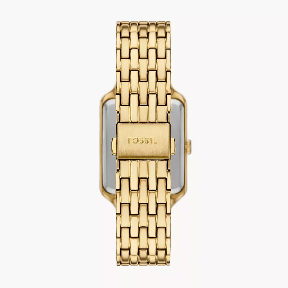 Fossil Raquel ES5398 Women’s Watch – Mother-of-Pearl Dial, Gold-Tone Bracelet & Sun & Moon Display