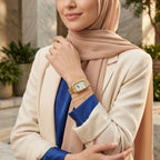Fossil Raquel ES5398 Women’s Watch – Mother-of-Pearl Dial, Gold-Tone Bracelet & Sun & Moon Display